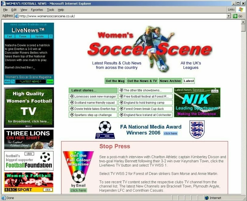Major Sponsor Branding Women's Soccer Scene